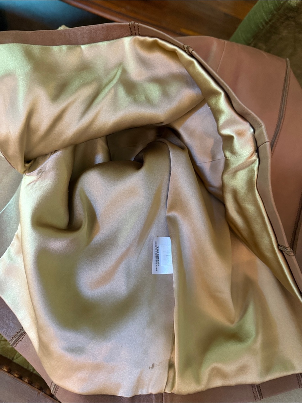 St. John Camel Leather Pencil Skirt - Picture 8 of 8